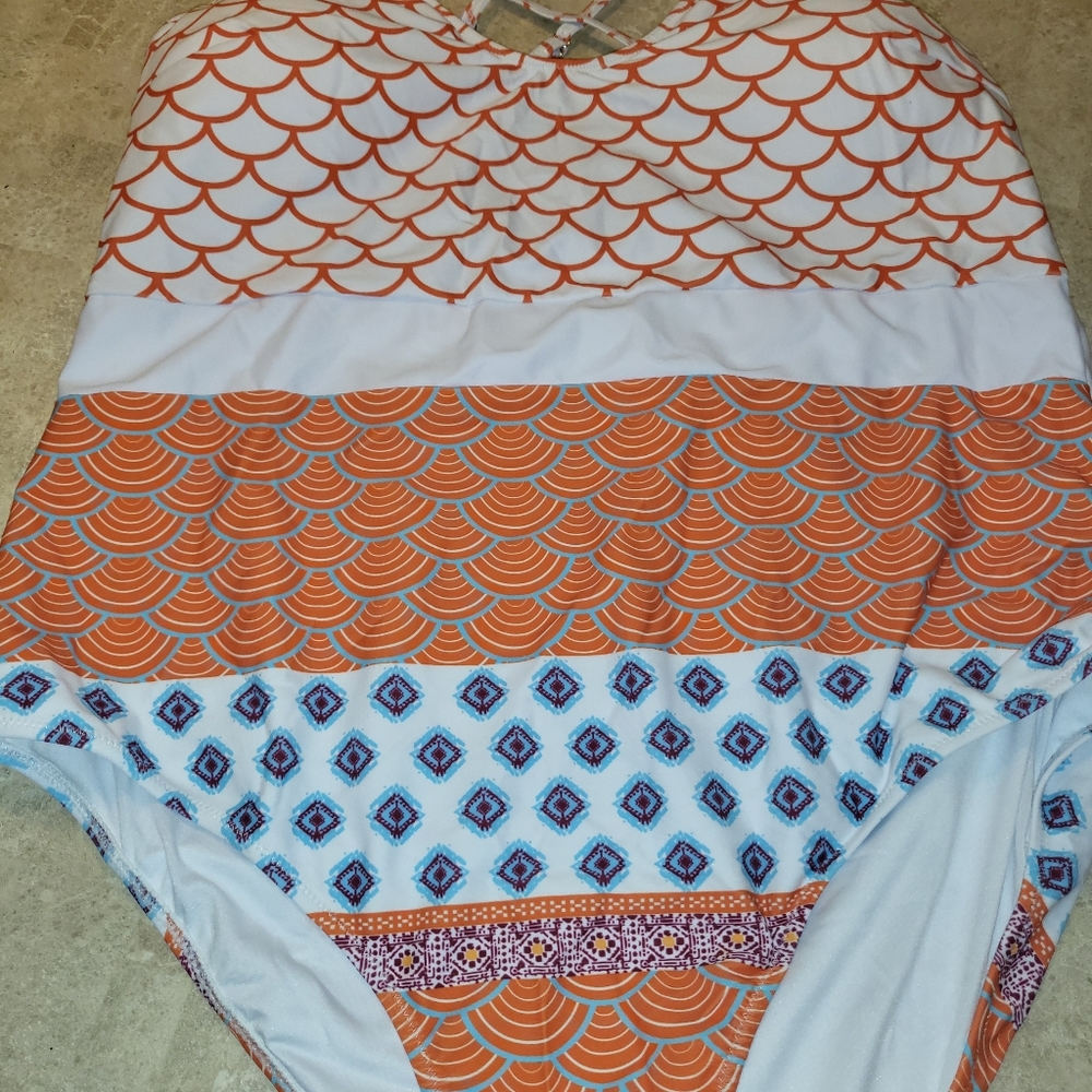 Women's plus size mermaid swimsuit